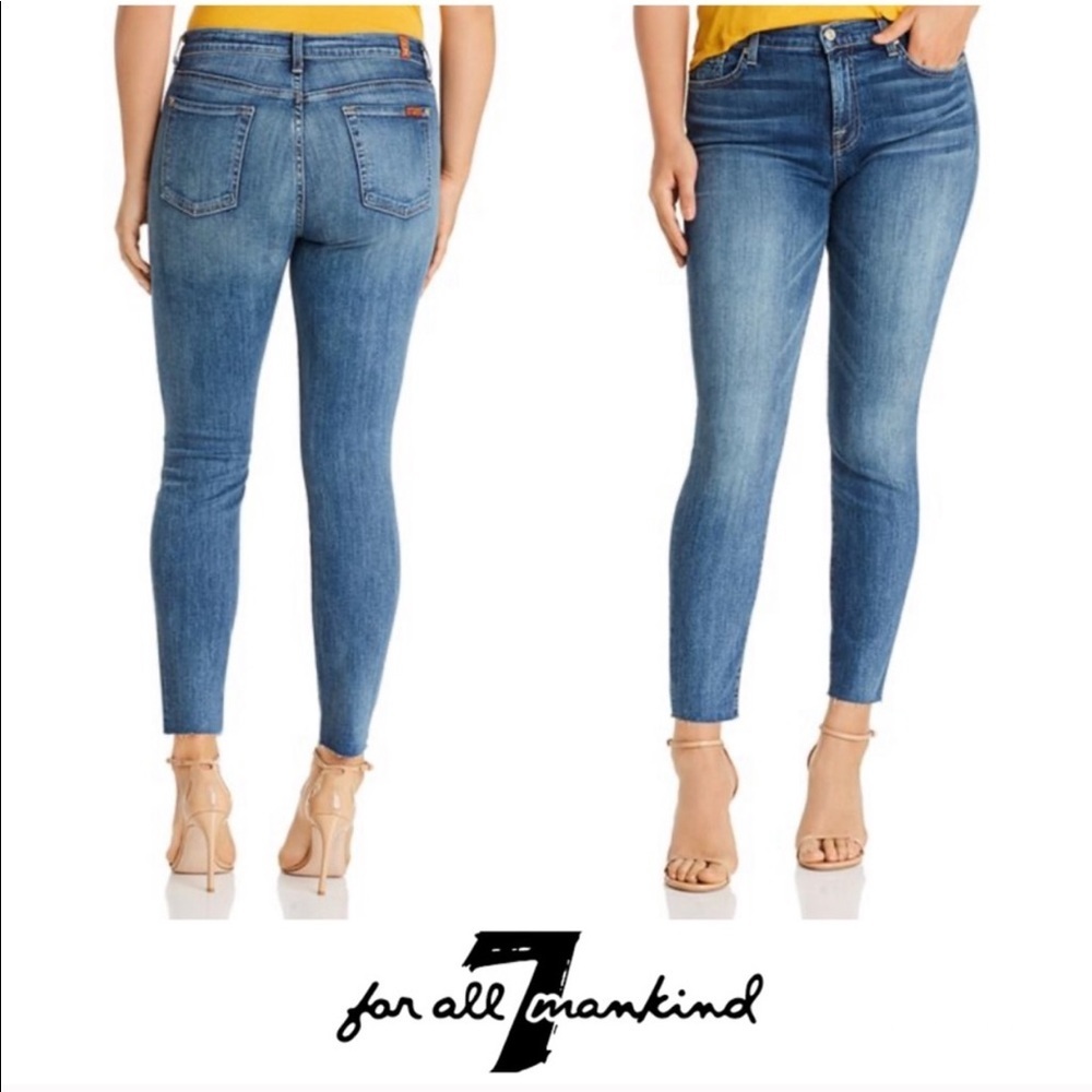 7 For All Mankind 7FAMK “The Skinny” Ankle Jeans Size 24